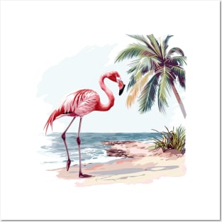 Flamingo Lovers Summer Vibes Posters and Art